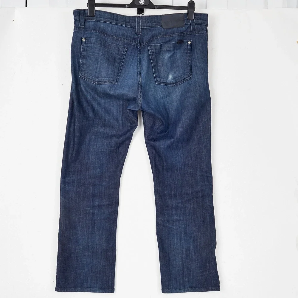 Fidelity Denim 50-11 Jeans Mens 38 Ventilator Blue Straight Leg Cott‎ Fits 38x30